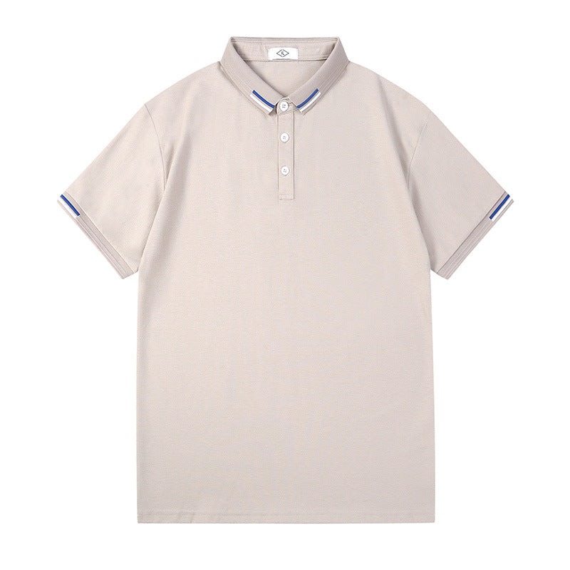 Herren Polo-Shirt Kontrastkragen Modern Sportlich - BerlinGlamour