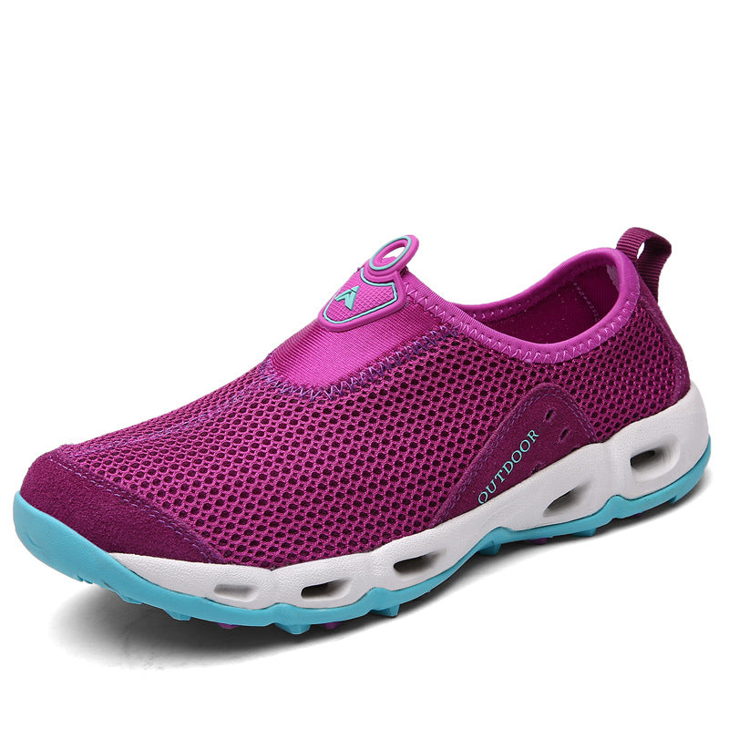 Damen Slip-On Sneaker Atmungsaktiv Outdoor Sportlich
