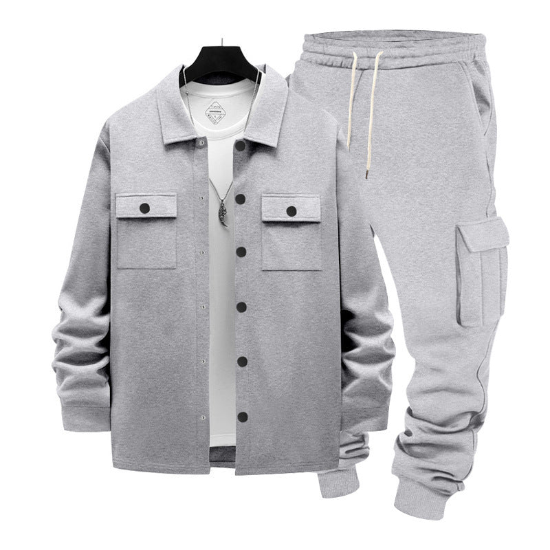 Herren Jogginganzug Lässig Overshirt Set Sportlich