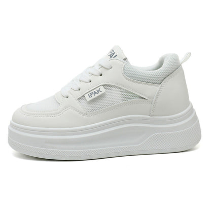Damen Sneaker Plateau Schuhe Atmungsaktiv Modisch Höher