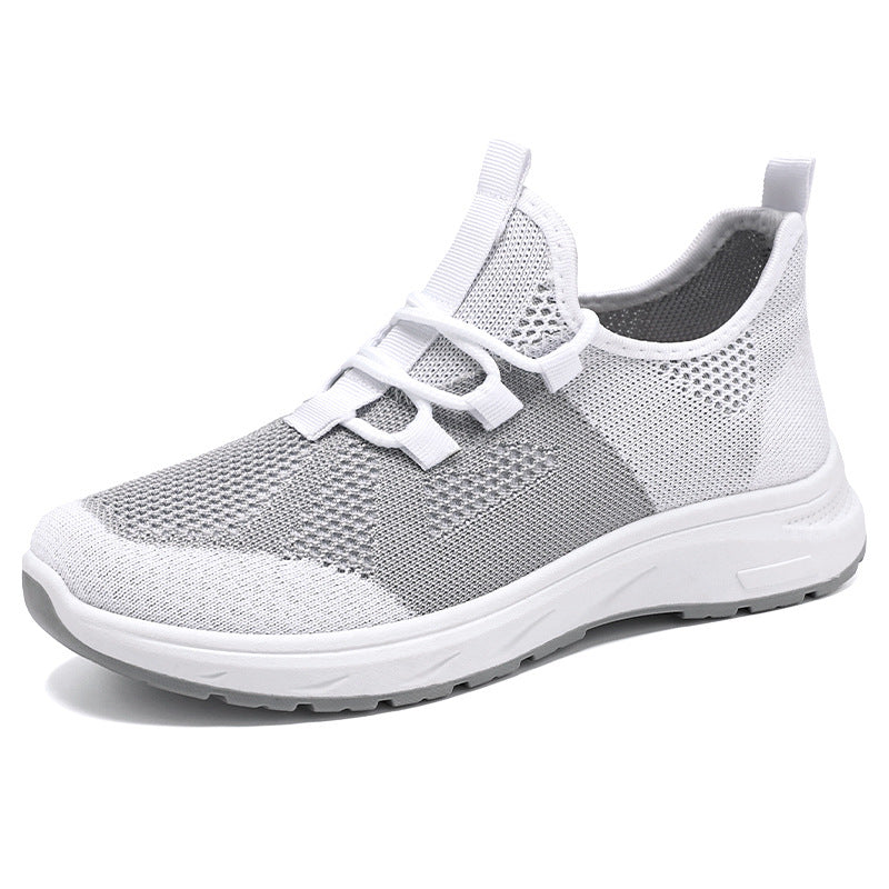 Damen Sneaker Atmungsaktiv Freizeitschuhe Schnellschnürsystem