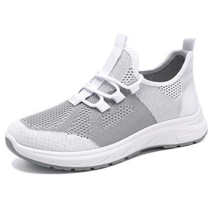 Damen Sneaker Atmungsaktiv Freizeitschuhe Schnellschnürsystem