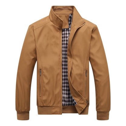 Leichte Übergangsjacke Stehkragen Outdoor Jacke Alltag