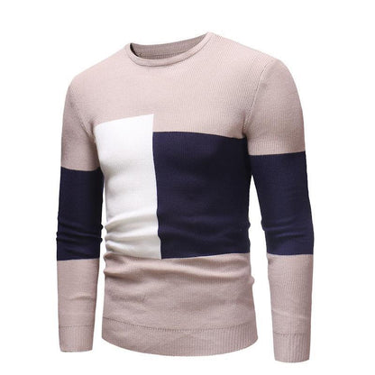 Herren Pullover Modernes Blockmuster Designer Style