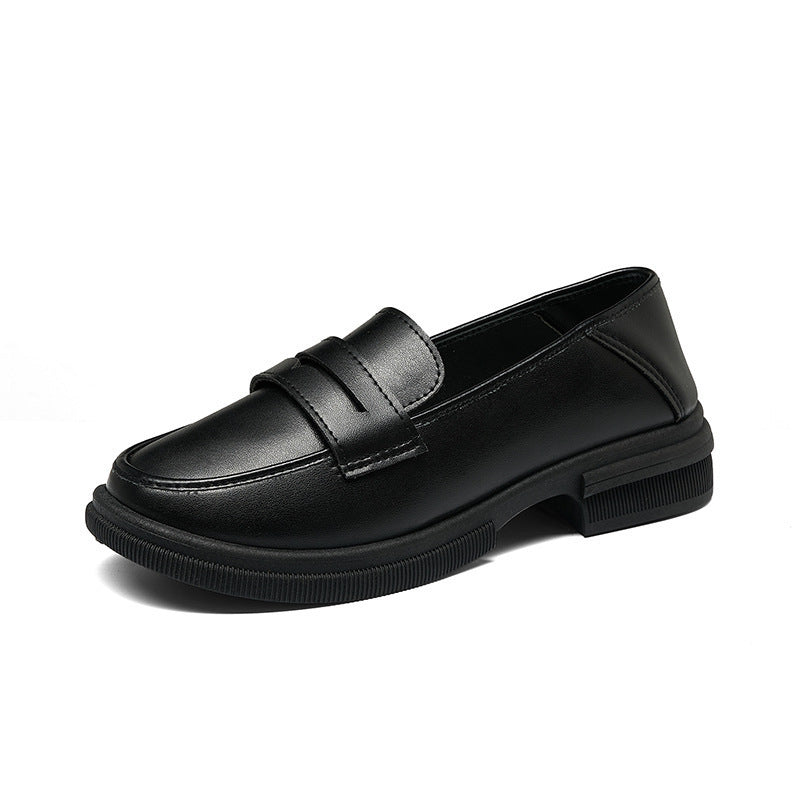 Damen Mokassins Elegante Rutschfeste Sohle Schwarz Mode