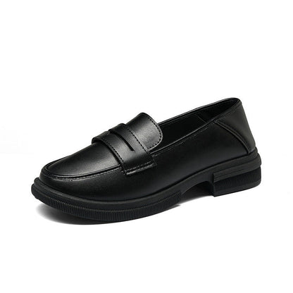 Damen Mokassins Elegante Rutschfeste Sohle Schwarz Mode
