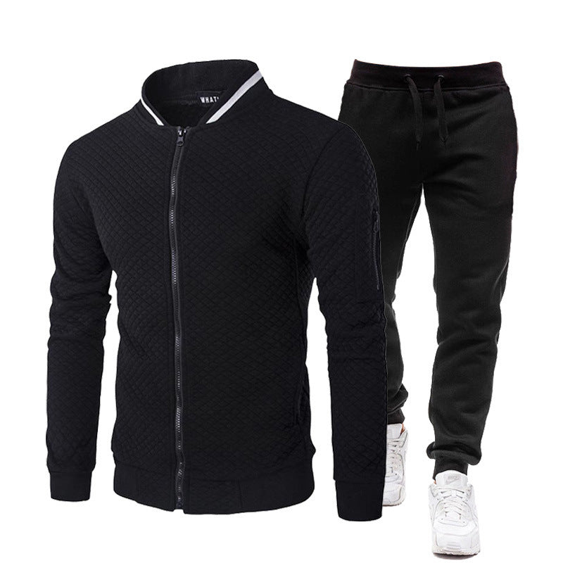 Herren Trainingsjacke Sportlich Stehkragen mit Hose - BerlinGlamour