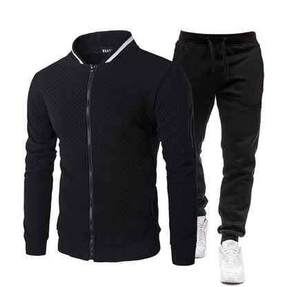 Herren Trainingsjacke Sportlich Stehkragen mit Hose - BerlinGlamour
