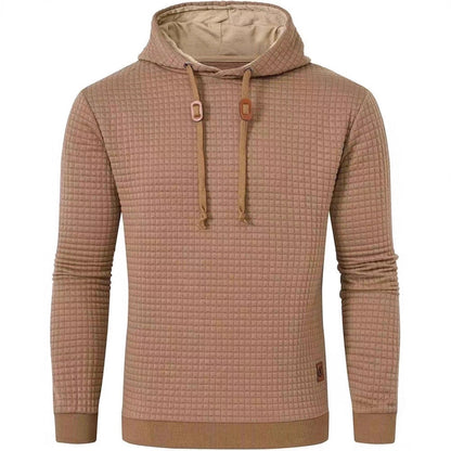 Herren Kapuzenpullover Strukturiert Modern Grau