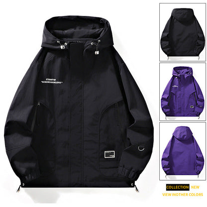 Herren Outdoor-Jacke Winddicht und Atmungsaktiv