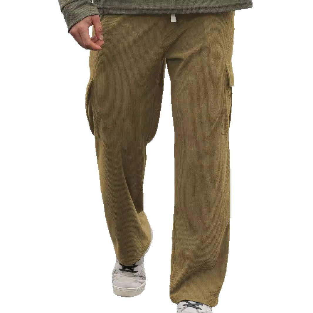 Herren Cargo-Hose mit Kordelzug und Seitentaschen Praktisch