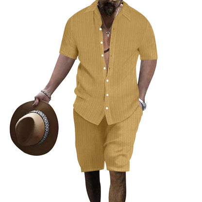Herren Anzug Streifenlook Modern Freizeit