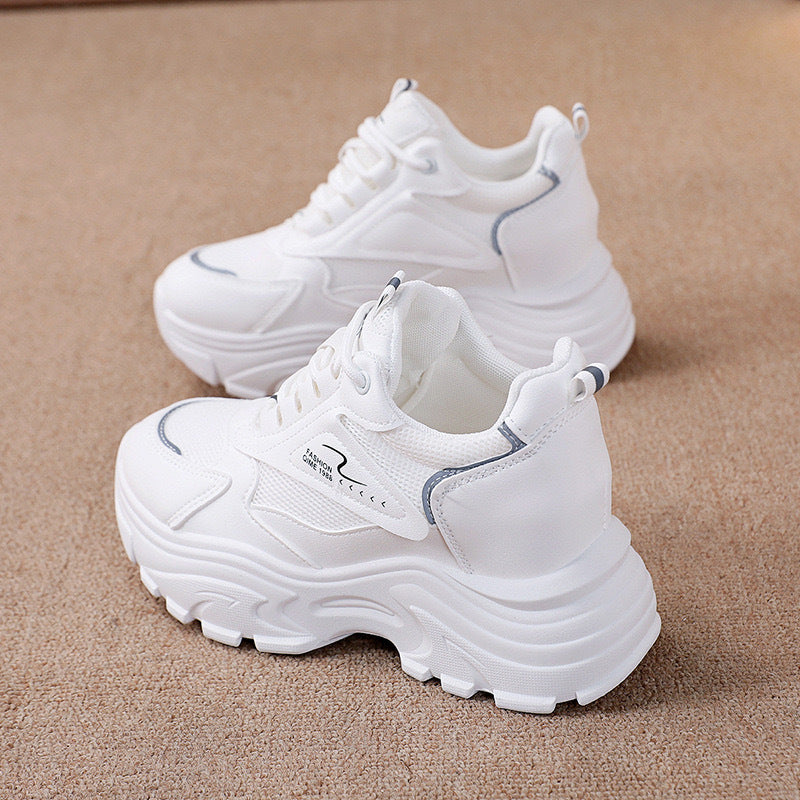 Damen Sneaker Chunky atmungsaktiv Komfortabel Sportschuhe