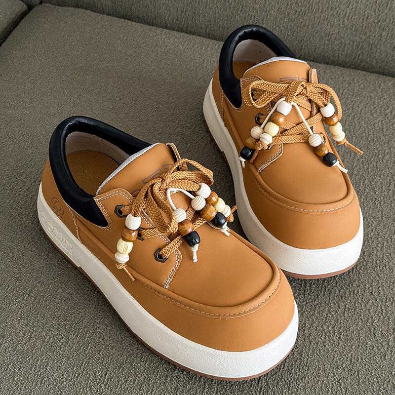 Damen Sneaker Modisch mit Ornamenten Schnürsenkeln