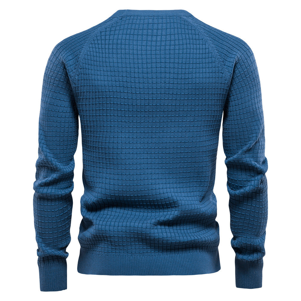 Herren Sweatshirt Rundhals Modern Strukturiert