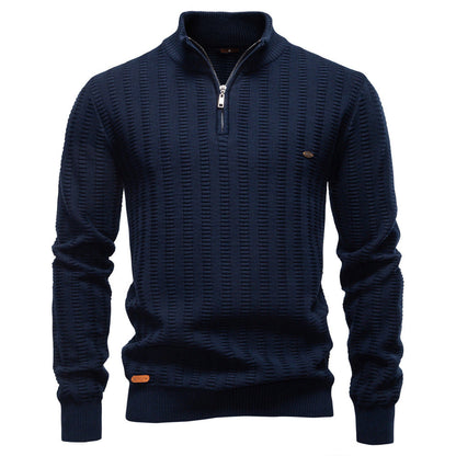 Herren Pullover Strukturiert Halbzipp Modisch Berlin