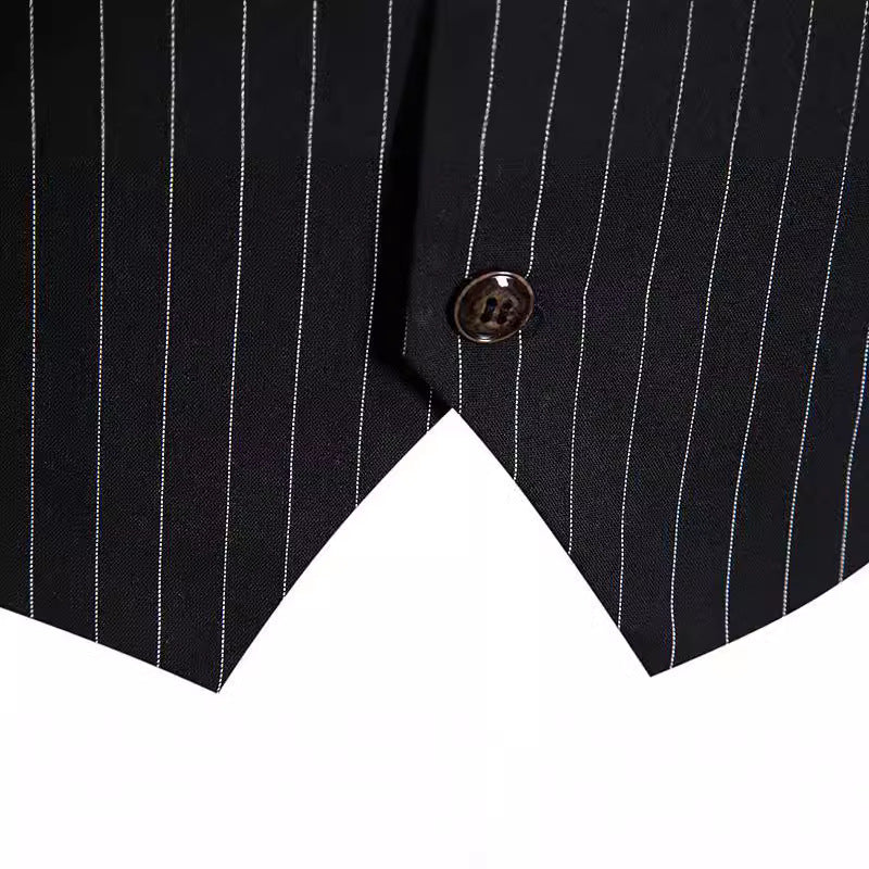 Herren Anzugweste Elegant Nadelstreifen Modern