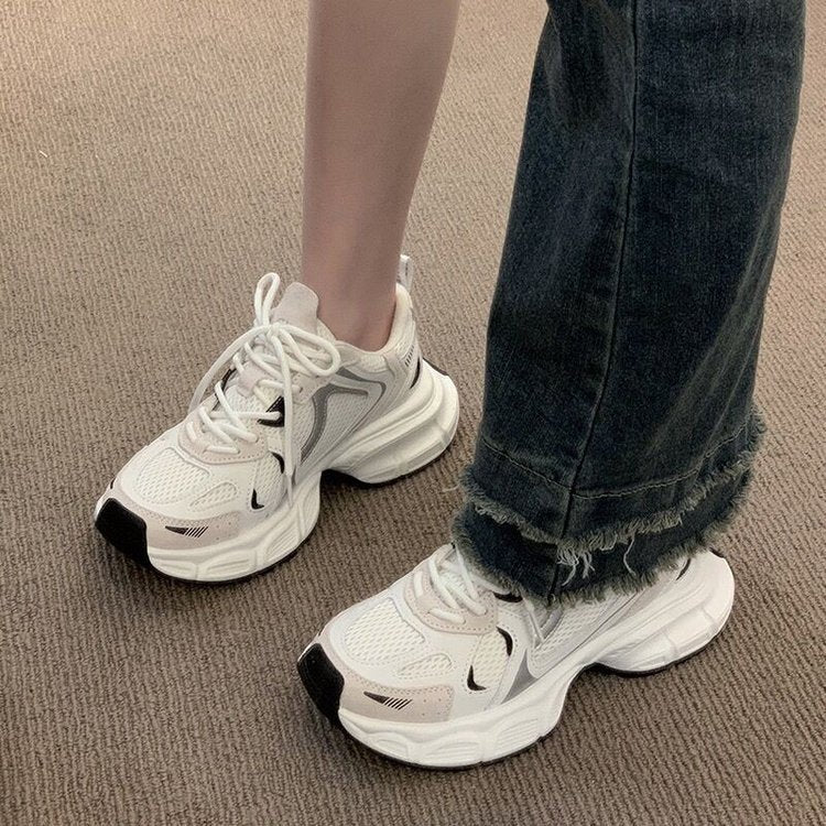 Damen Sport Schuhe Atmungsaktiv Netz Oberfläche Laufschuhe Frauen
