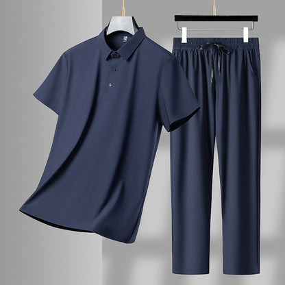 Herren Sportset Poloshirt Sporthose Modern Sportlich