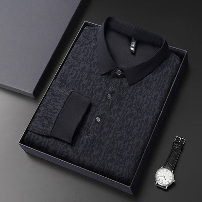 Herren Polohemd Modern Strukturdesign Komfortschnitt