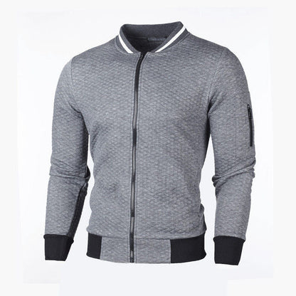 Herren Sweatjacke Sportlich Warm Reißverschluss Tasche - BerlinGlamour