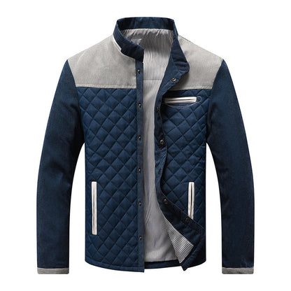 Herren Steppjacke Modern Mit Kragen Warm