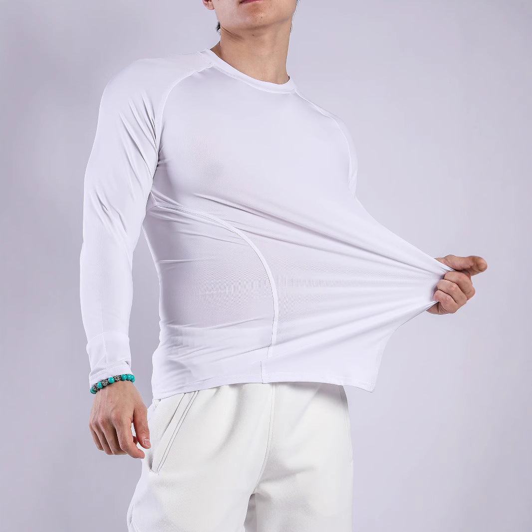 Herren Sport Langarmshirt Atmungsaktiv Feuchtigkeitsregulierend