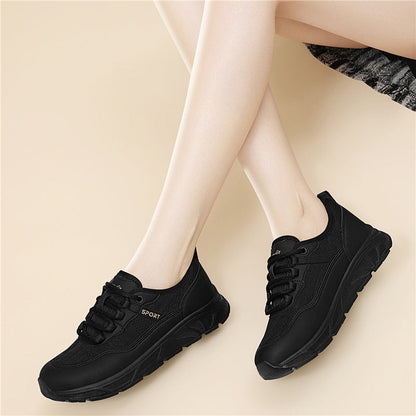 Damen Sneaker Sportlich Freizeit Bequem Laufsohle