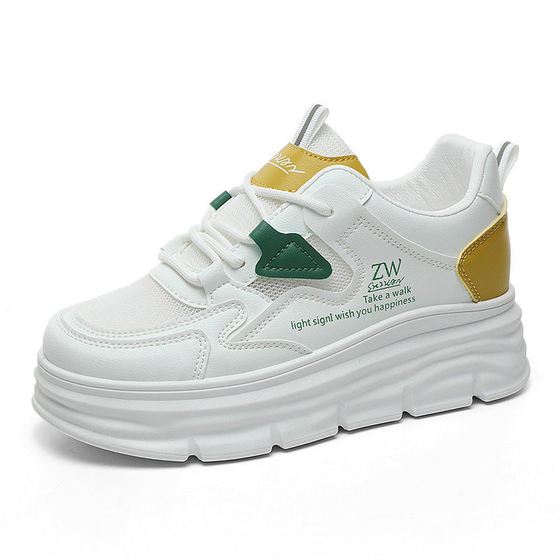 Damen Sneaker Sportlich Hoch Design Laufschuhe