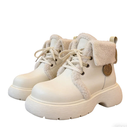 Damen Winterboots Warm Kuschelig Rutschfest Plateau