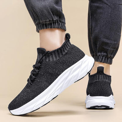 Damen Sneaker Strick Schuhe Rutschfest bequem