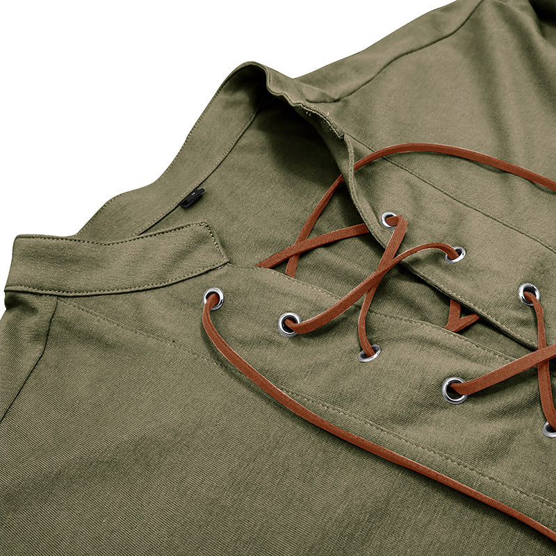 Herren Langarmshirt Modern mit Kontrast Details