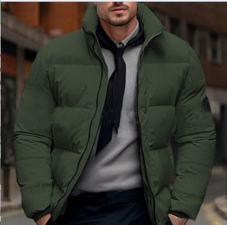 Herren Winterjacke Steppjacke Hochkragen Verstellbar Warm