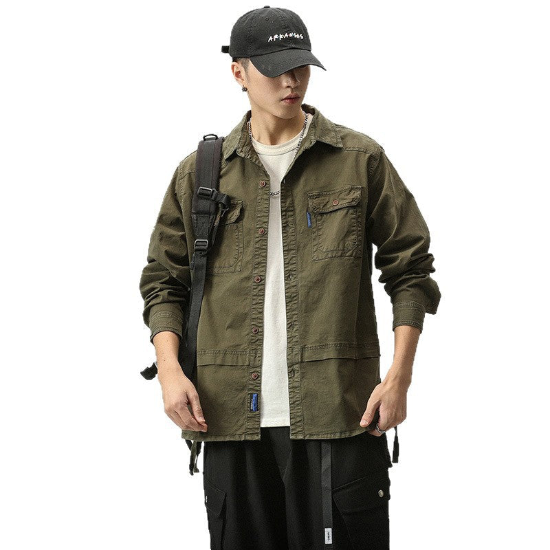 Herren Outdoor Jacke mit Taschen Praktisch Lässig