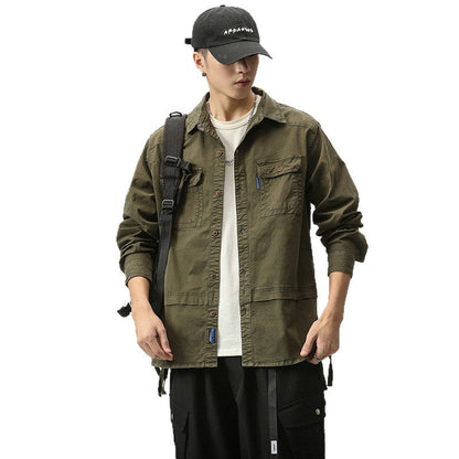 Herren Outdoor Jacke mit Taschen Praktisch Lässig