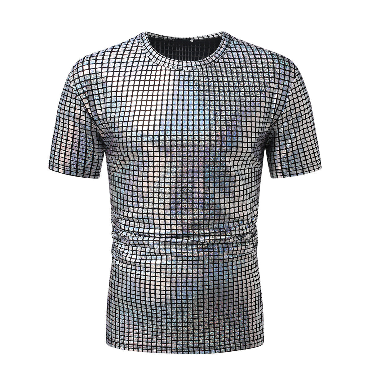 Modisches Herren T-Shirt Kurzarm mit schimmerndem Design