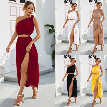 Schickes Maxi-Kleid Set Zwei-Teiler Sommer - BerlinGlamour