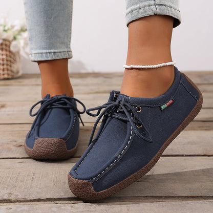 Damen Freizeitschuhe Bequem Schnürschuhe Modern