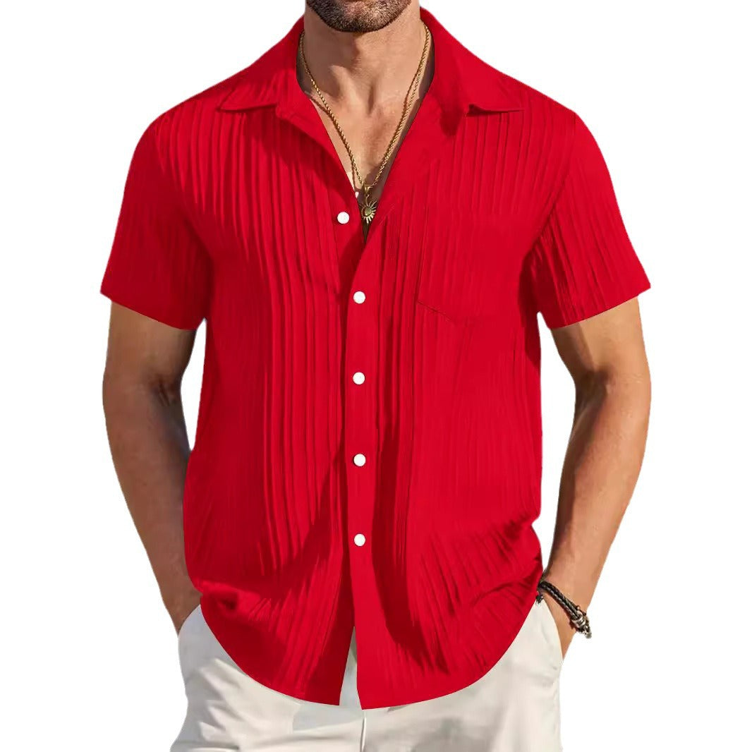 Herren Strandhemd Kurzarm Modern Berlin Style