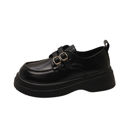 Damen Schnürschuhe Elegante Doppelriemen Schuhe Modern