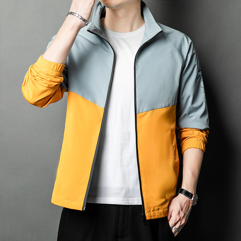 Herren Sportjacke Übergangsjacke Elastisch Reflektierend