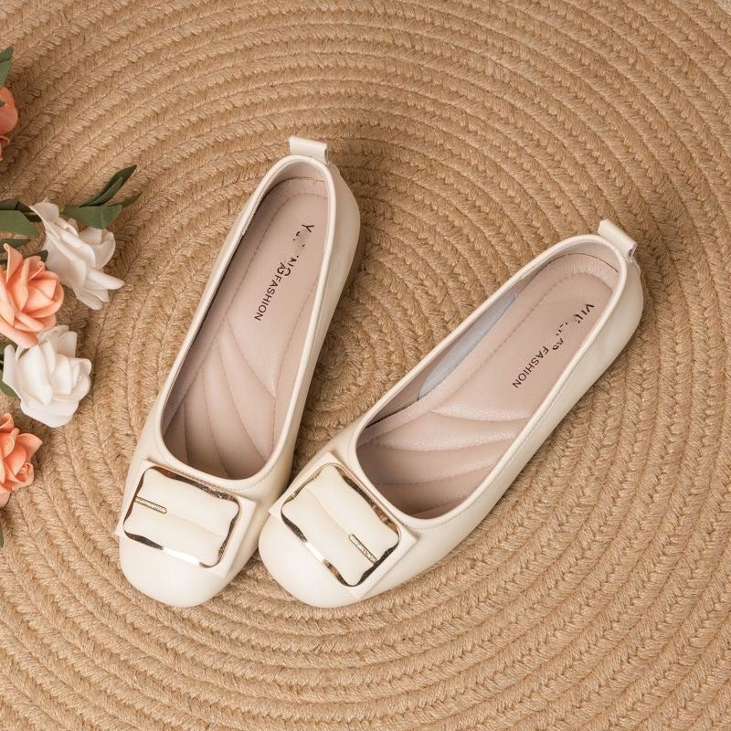 Damen Ballerinas Elegante Schnallen Schuhe Frauen - BerlinGlamour