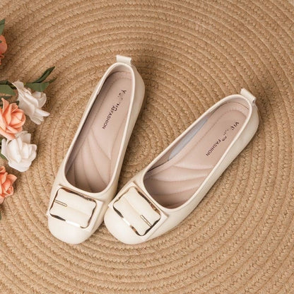 Damen Ballerinas Elegante Schnallen Schuhe Frauen - BerlinGlamour