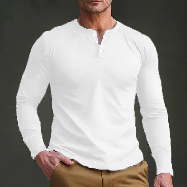 Herren Langarmshirt Henley T-Shirt Modern Berlin - BerlinGlamour