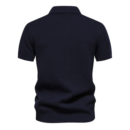 Herren Polo-Shirt Modern Strukturmuster Berlin Style