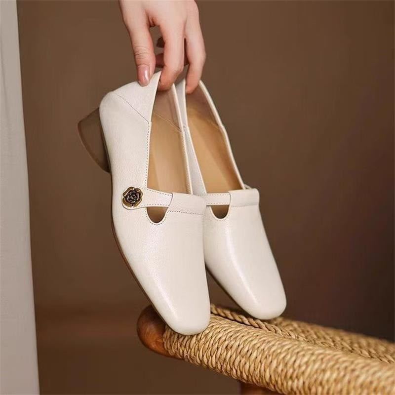 Damen Ballerinas Bequem Schnalle Elegant Modisch - BerlinGlamour