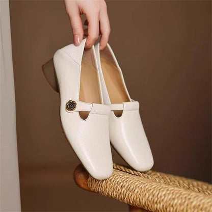 Damen Ballerinas Bequem Schnalle Elegant Modisch - BerlinGlamour