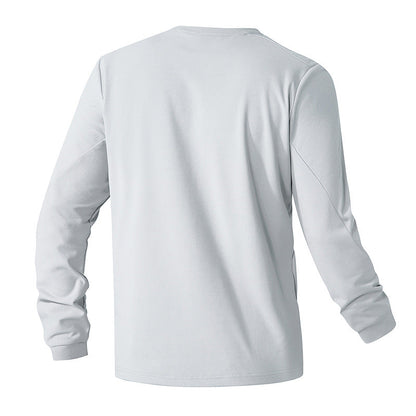 Herren Langarm-Shirt Funktionell mit Brusttasche Praktisch