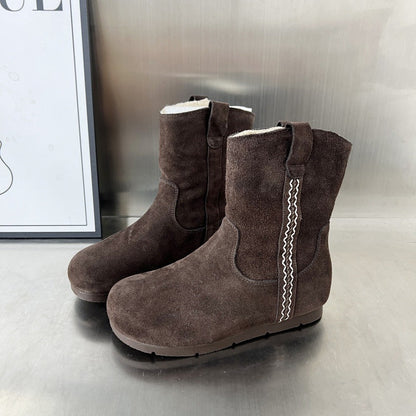 Damen Winterstiefel Weich Warm Kuschelig Schnee