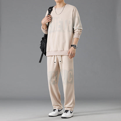 Herren Sweatshirt und Hose Set Bequem Casual Grau